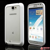 Полимерный ТПУ Чехол Transparent Vs White Для Samsung N7100 Galaxy Note 2 (Белый)